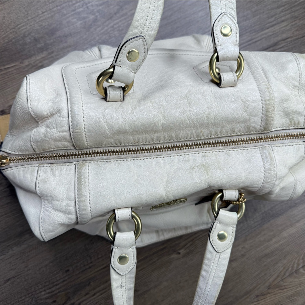 Coach Madison Audrey Cream Leather Handbag, 14316 - Picture 8 of 10